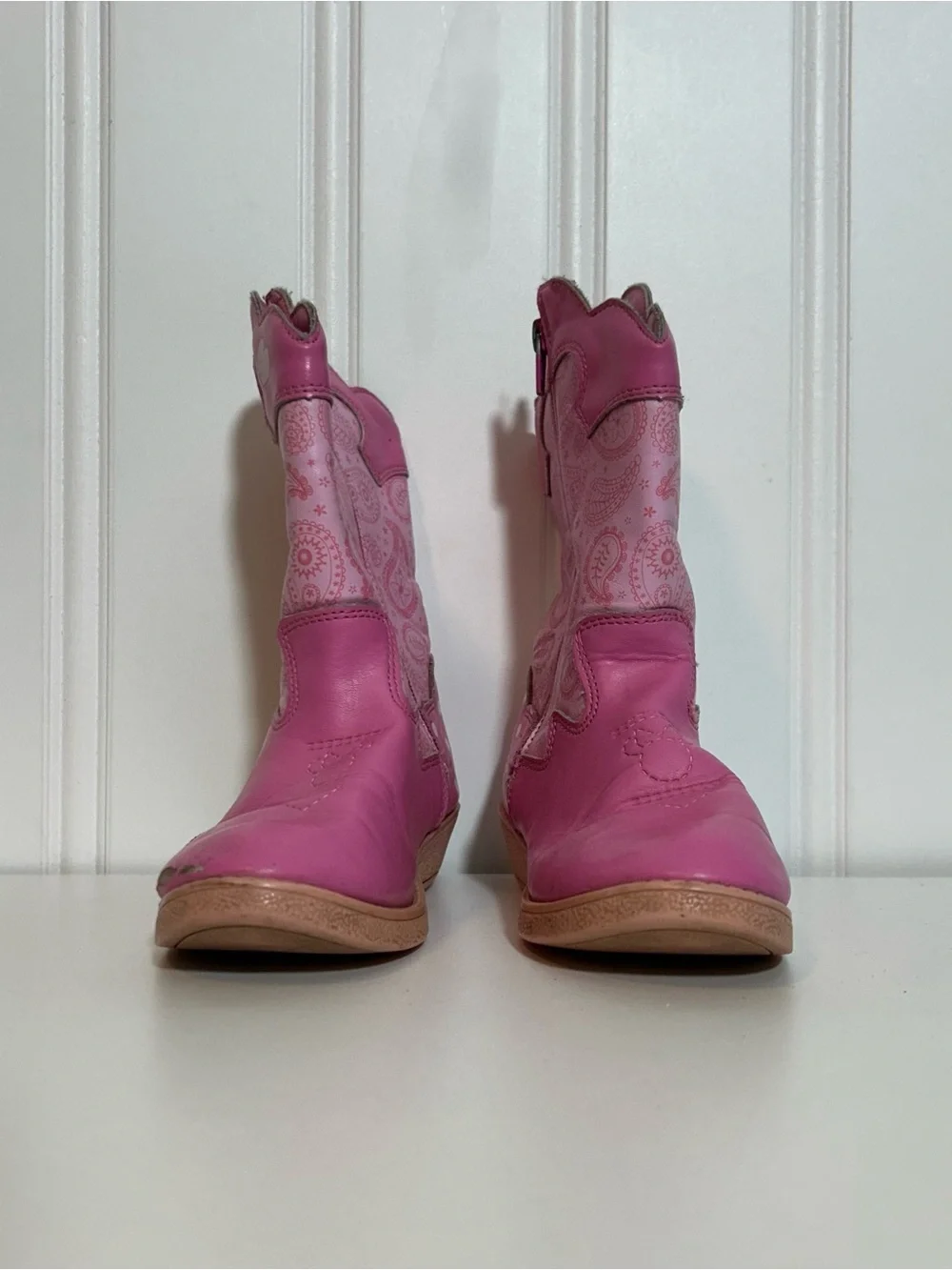 Disney Minnie Mouse Pink Girls Western cowboy boots